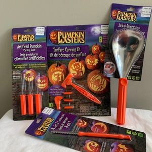 Pumpkin Masters Carving Set with Patterns